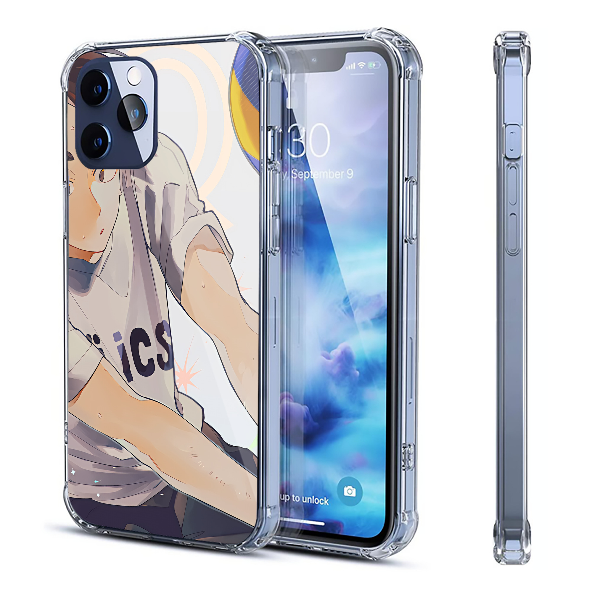 （画像用） ハイキュー!! Haikyu!! 【iPhone 12シリーズ対応】透明スマホケース（クリアソフトケース）